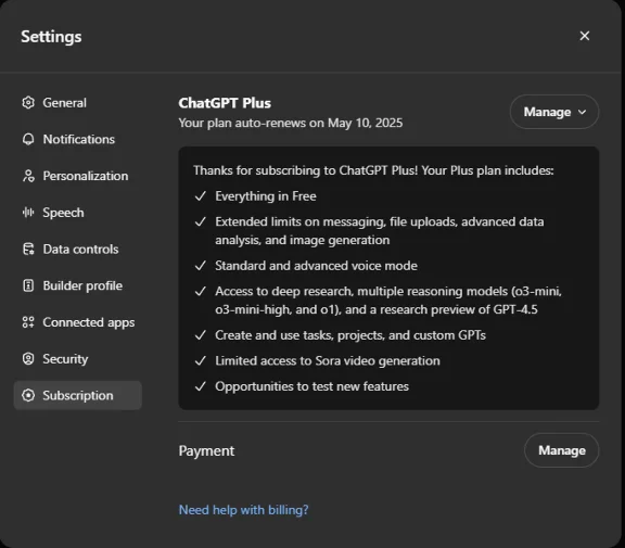 ChatGPT PLUS RENEW 1 MONTH✅ PAYPAL SUPPORT