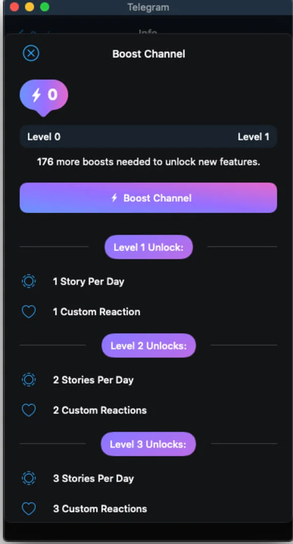 Telegram Boosts – Cheapest on Market • Fast • 1–180 Day