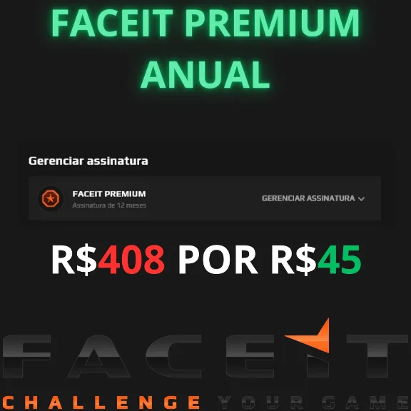 CS2 FACEIT PREMIUM/PLUS 1–12 месяцев Express+