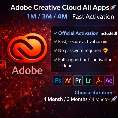 Adobe Creative Cloud Все приложения | 1–2–3 месяца | Бы