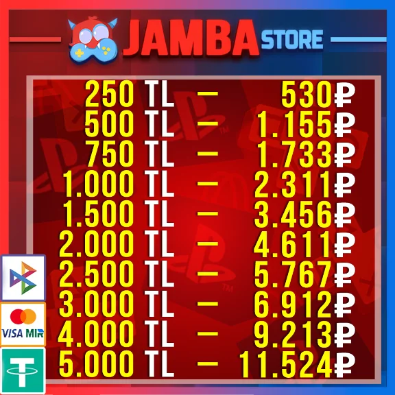 🟥PSN | 250 – 5000 TL | ТУРЦИЯ | КОД ПОПОЛНЕНИЯ