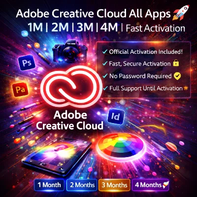 Adobe Creative Cloud All Apps 1/2/3/4 M Частный аккаунт