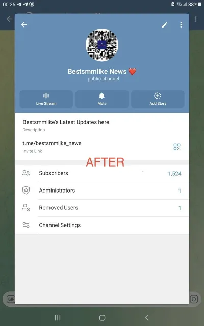 Telegram - Подписчики