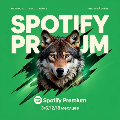 1-12 MONTHS SPOTIFY PREMIUM PERSONAL DUO FAMILY
