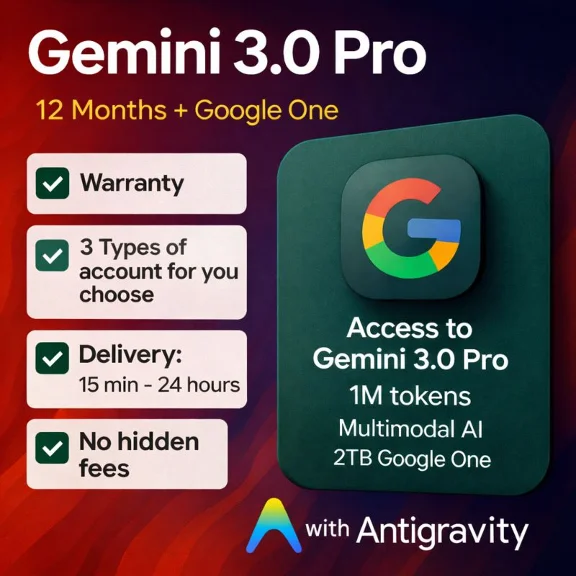 ✨ Google AI Ultra/Pro: Gemini 3 Pro, Antigravity | ГАРАНТИЯ