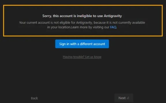 Доступ к Antigravity для аккаунтов любой страны