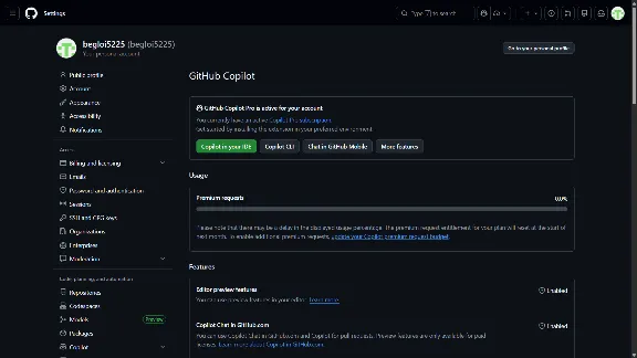 GitHub Copilot PRO - 1 Month Private Account