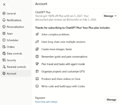 Mega Deal ChatGPT PLUS/GO/PRO FOR A YEAR OR 1 MONTH