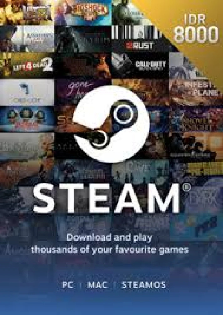 Steam wallet code 8000 IDR