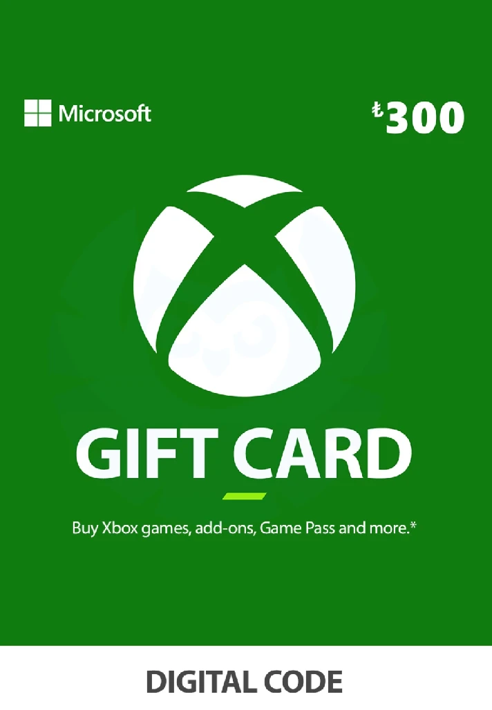 XBOX GIFT CARD - 300₺ TRY TL ЛИР (ТУРЦИЯ) 🇹🇷🔥