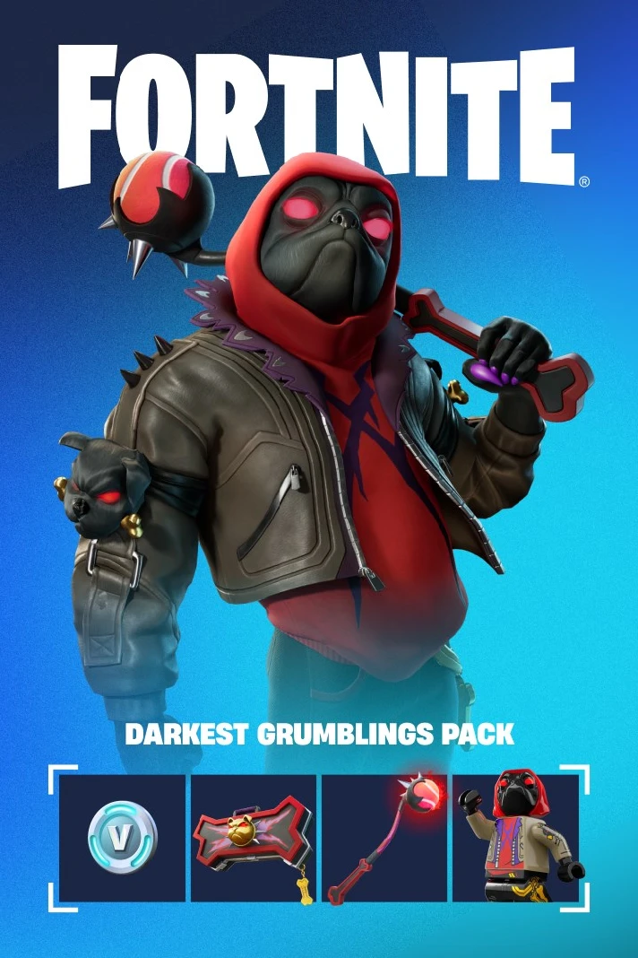 600 v-bucks + Fortnite  Darkest Grumblings Pack XBOX