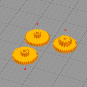 A set of gears for semi-automatic welding
