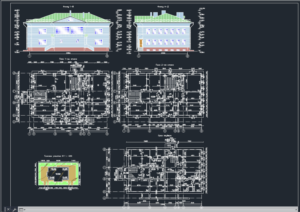Diploma project Two-storey brick residential building f