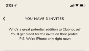 Clubhouse Invite. Fast Delivery