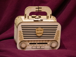 Retro radio box files for laser cut cnc DXF CDR SVG AI