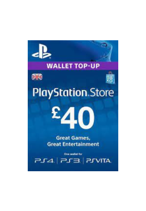 🔶PSN 40 Pounds (GBP) UK [Top-Up Wallet] Official Key