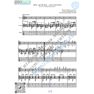 Ты ждёшь, Лизавета (Вокал Гитара Ноты Табы)