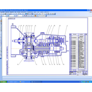 чертеж коробки передач Москвич-2141