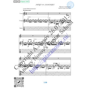 Лицо в ладонях (Вокал Гитара Ноты Табы)