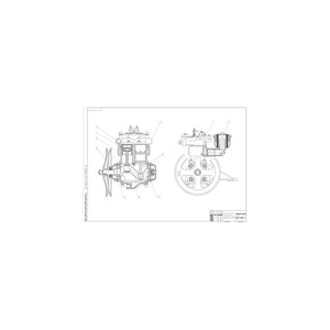Чертеж компрессора автомобиля КАМАЗ