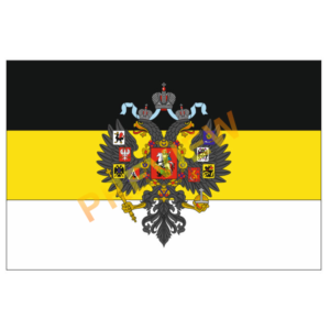 Имперский флаг с гербом в векторе