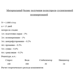 Получение полистирола