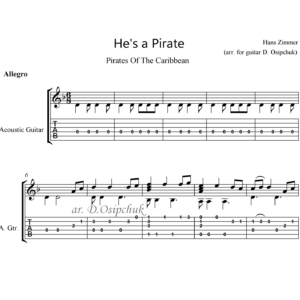 Pirates Of The Caribbean guitar cover