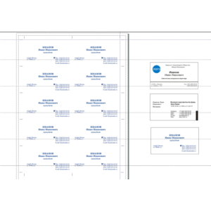 Шаблон визитки cdr