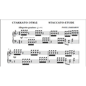 1с09 Стаккато-этюд, ПАВЕЛ ЗАХАРОВ / фортепиано