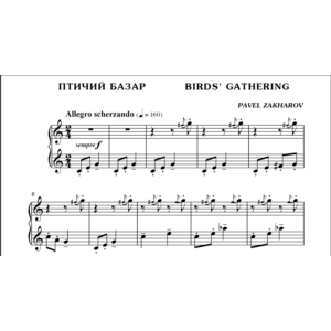 1с11 Птичий базар, ПАВЕЛ ЗАХАРОВ / фортепиано