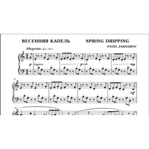 3с02 Весенняя капель, ПАВЕЛ ЗАХАРОВ / фортепиано
