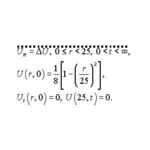 Решение задачи 11.1 из раздела 3 УМФ автор Чудесенко ВФ
