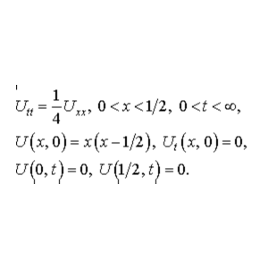 Решение задачи 9.5 из раздела 3 УМФ автор Чудесенко ВФ