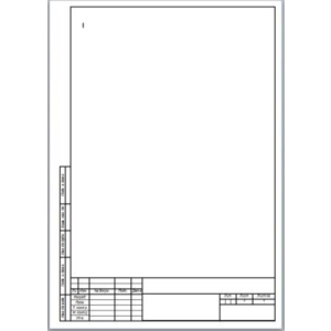 A4 (А4)  рамка в формате docx вертикальная