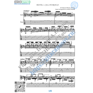 Hotel California  (Ноты и табы для гитары соло)