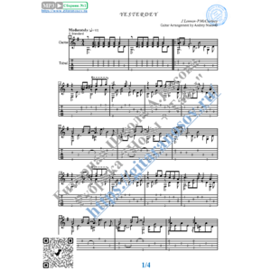 Yesterday (Ноты и табы для гитары соло)