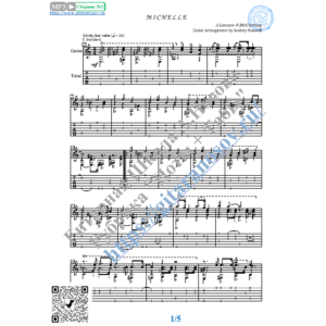 Мишель (Ноты и табы для гитары соло)