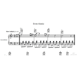 My heart will go on (Titanik)для аккордеона/фортепиано