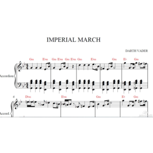IMPERIAL MARCH(STAR WARS)для аккордеона/фортепиано