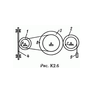 Решение задачи К2 рис 6 усл 2 (вариант 62) Тарг С.М. 89