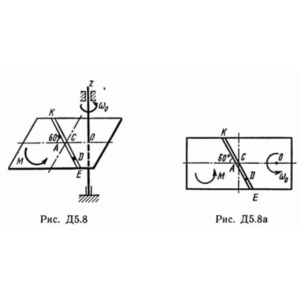 Решение Д5 В88 (рис 8 усл 8) теормех Тарг С.М. 1989 г
