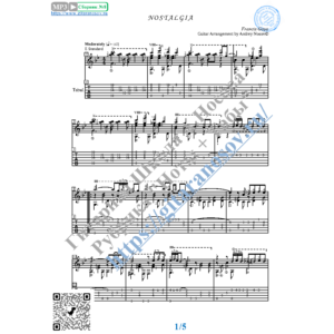 Ностальгия (Ноты и табы для гитары соло)