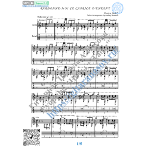 Прости мне этот детский каприз (Ноты Табы Гитара Соло)