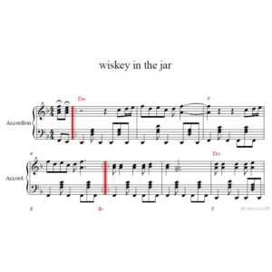 WISKEY IN THE JAR (METALLIKA) для аккордеона