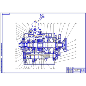 Чертеж Коробка передач ЗиЛ-130