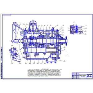 Чертеж Коробка передач Газ 3309