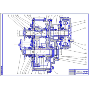 Чертеж Раздаточная коробка ЗиЛ-131