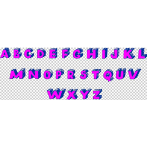 Рисованный латинский алфавит в векторе