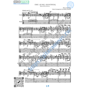 Розовая пантера (Ноты и табы для гитары соло)