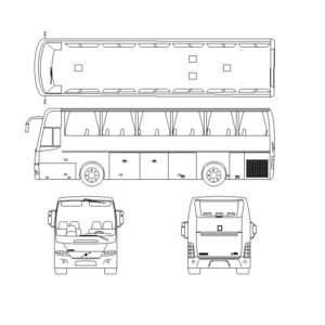 Чертеж автобуса фирмы VOLVO